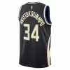 Milwaukee Bucks Bucks Antetokounmpo #34 2022/23 Swingman Jersey Black for men - Statement Edition - uafactory