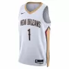 New Orleans Pelicans Zion Williamson #1 22/23 Swingman Jersey White for men - Association Edition - uafactory