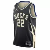 Milwaukee Bucks Khris Middleton #22 22/23 Swingman Jersey Black for men - Statement Edition - uafactory