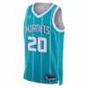 Charlotte Hornets Gordon Hayward #20 2022/23 Swingman Jersey Green for men - Association Edition - uafactory