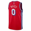 Philadelphia 76ers Tyrese Maxey #0 22/23 Swingman Jersey Red for men - Statement Edition - uafactory