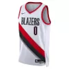 Portland Trail Blazers Damian Lillard #0 22/23 Swingman Jersey White for men - Association Edition - uafactory