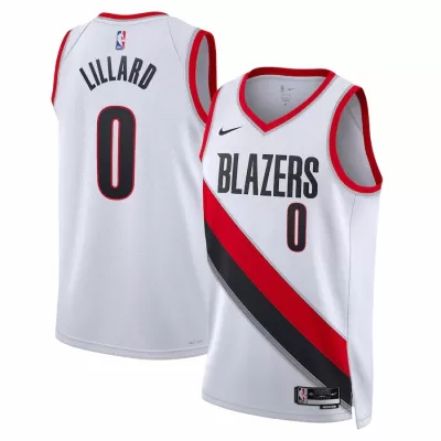 Portland Trail Blazers Damian Lillard #0 22/23 Swingman Jersey White for men - Association Edition - uafactory