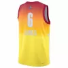 Los Angeles Lakers LeBron James #6 All-Star Game 2022/23 Swingman Jersey Orange for men - uafactory