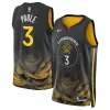 Men's Golden State Warriors Jordan Poole #3 Black Retro Jersey 22/23 - City Edition - uafactory