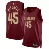 Cleveland Cavaliers Donovan Mitchell #45 2022/23 Swingman Jersey Wine for men - Association Edition - uafactory