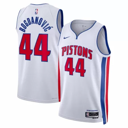 Detroit Pistons Bojan Bogdanovic #44 2022/23 Swingman Jersey White for men - Association Edition - uafactory