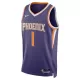 Phoenix Suns Devin Booker #1 22/23 Swingman Jersey Purple for men - Association Edition - uafactory