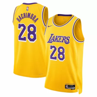 Los Angeles Lakers Rui Hachimura #28 2022/23 Swingman Jersey Gold for men - Association Edition - uafactory