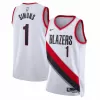 Portland Trail Blazers Anfernee Simons #1 22/23 Swingman Jersey White for men - Association Edition - uafactory