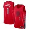 Portland Trail Blazers Anfernee Simons #1 22/23 Swingman Jersey Red for men - Statement Edition - uafactory