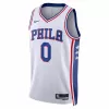 Philadelphia 76ers Tyrese Maxey #0 22/23 Swingman Jersey White for men - Association Edition - uafactory