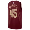 Cleveland Cavaliers Donovan Mitchell #45 2022/23 Swingman Jersey Wine for men - Association Edition - uafactory