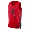 Portland Trail Blazers Anfernee Simons #1 22/23 Swingman Jersey Red for men - Statement Edition - uafactory