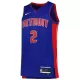 Detroit Pistons Cade Cunningham #2 2022/23 Swingman Jersey Blue for men - Association Edition - uafactory