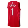 Portland Trail Blazers Anfernee Simons #1 22/23 Swingman Jersey Red for men - Statement Edition - uafactory