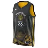 Men's Golden State Warriors Draymond Green #23 Black Retro Jersey 22/23 - City Edition - uafactory