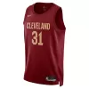 Cleveland Cavaliers Jarrett Allen #31 22/23 Swingman Jersey Wine for men - Association Edition - uafactory