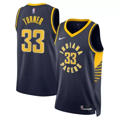 Indiana Pacers Myles Turner #33 2022/23 Swingman Jersey Navy for men - Association Edition - uafactory