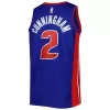 Detroit Pistons Cade Cunningham #2 2022/23 Swingman Jersey Blue for men - Association Edition - uafactory