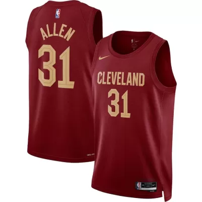 Cleveland Cavaliers Jarrett Allen #31 22/23 Swingman Jersey Wine for men - Association Edition - uafactory