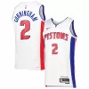 Detroit Pistons Cade Cunningham #2 2022/23 Swingman Jersey White for men - Association Edition - uafactory