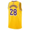 Los Angeles Lakers Rui Hachimura #28 2022/23 Swingman Jersey Gold for men - Association Edition - uafactory