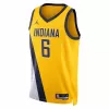 Indiana Pacers Lance Stephenson #6 2022/23 Swingman Jersey Yellow for men - Statement Edition - uafactory