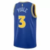 Men's Golden State Warriors Jordan Poole #3 Royal Retro Jersey 2022/23 - Classic Edition - uafactory