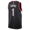 Portland Trail Blazers Anfernee Simons #1 22/23 Swingman Jersey Black for men - Association Edition - uafactory