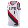 Portland Trail Blazers Anfernee Simons #1 22/23 Swingman Jersey White for men - Association Edition - uafactory