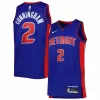 Detroit Pistons Cade Cunningham #2 2022/23 Swingman Jersey Blue for men - Association Edition - uafactory