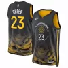 Men's Golden State Warriors Draymond Green #23 Black Retro Jersey 22/23 - City Edition - uafactory