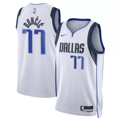 Dallas Mavericks Luka Doncic #77 2022/23 Swingman Jersey White for men - Association Edition - uafactory