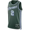 Detroit Pistons Cade Cunningham #2 2022/23 Swingman Jersey Green for men - City Edition - uafactory