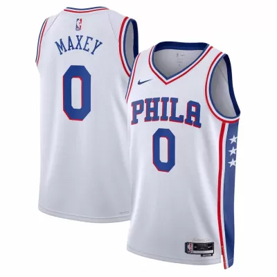 Philadelphia 76ers Tyrese Maxey #0 22/23 Swingman Jersey White for men - Association Edition - uafactory