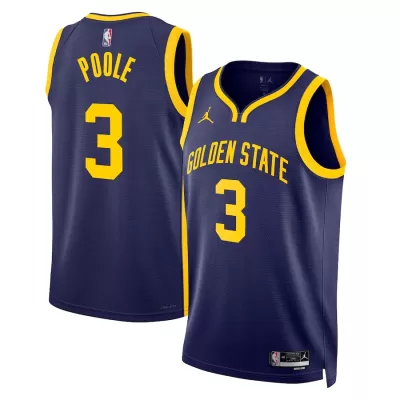 Men's Golden State Warriors Jordan Poole #3 Royal Retro Jersey 2022/23 - Statement Edition - uafactory