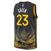 Men's Golden State Warriors Draymond Green #23 Black Retro Jersey 22/23 - City Edition - uafactory