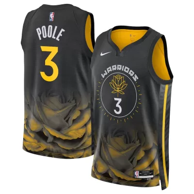 Jordan Poole #3 22/23 Swingman Jersey Black for men - City Edition - uafactory