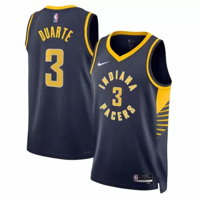 Indiana Pacers Chris Duarte #3 2022/23 Swingman Jersey Navy for men - Association Edition - uafactory