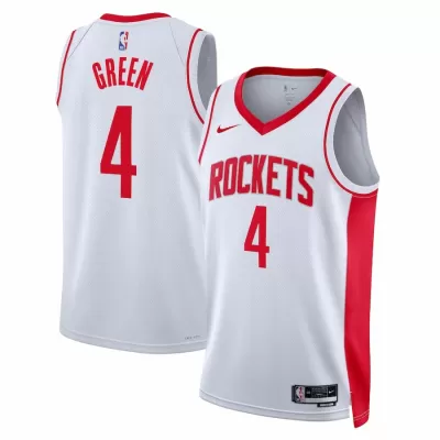 Houston Rockets Jalen Green #4 2022/23 Swingman Jersey White for men - Association Edition - uafactory