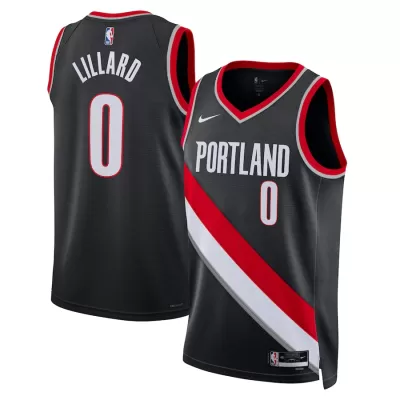 Damian Lillard #0 2022/23 Swingman Jersey Black for men - Association Edition - uafactory