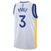 Men's Golden State Warriors Jordan Poole #3 White Retro Jersey 22/23 - uafactory