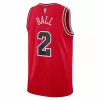 Chicago Bulls Lonzo Ball #2 22/23 Swingman Jersey Red for men - Association Edition - uafactory