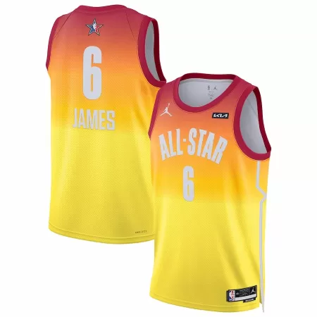 Los Angeles Lakers LeBron James #6 All-Star Game 2022/23 Swingman Jersey Orange for men - uafactory