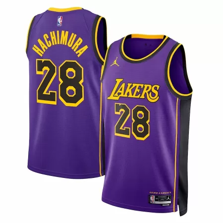 Los Angeles Lakers Rui Hachimura #28 2022/23 Swingman Jersey Purple for men - Statement Edition - uafactory
