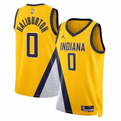 Los Angeles Clippers Tyrese Haliburton #0 2022/23 Swingman Jersey Yellow for men - Statement Edition - uafactory