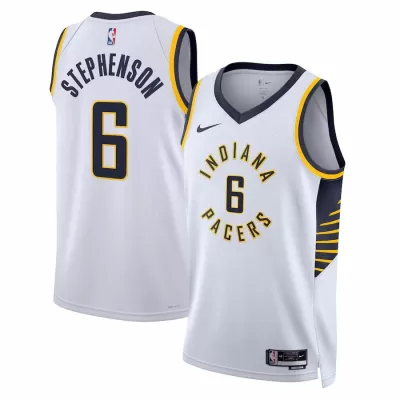 Indiana Pacers Lance Stephenson #6 2022/23 Swingman Jersey White for men - Association Edition - uafactory