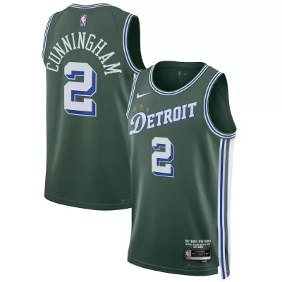 Detroit Pistons Cade Cunningham #2 2022/23 Swingman Jersey Green for men - City Edition - uafactory