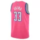 Washington Wizards Kyle Kuzma #33 2022/23 Swingman Jersey Pink for men - City Edition - uafactory